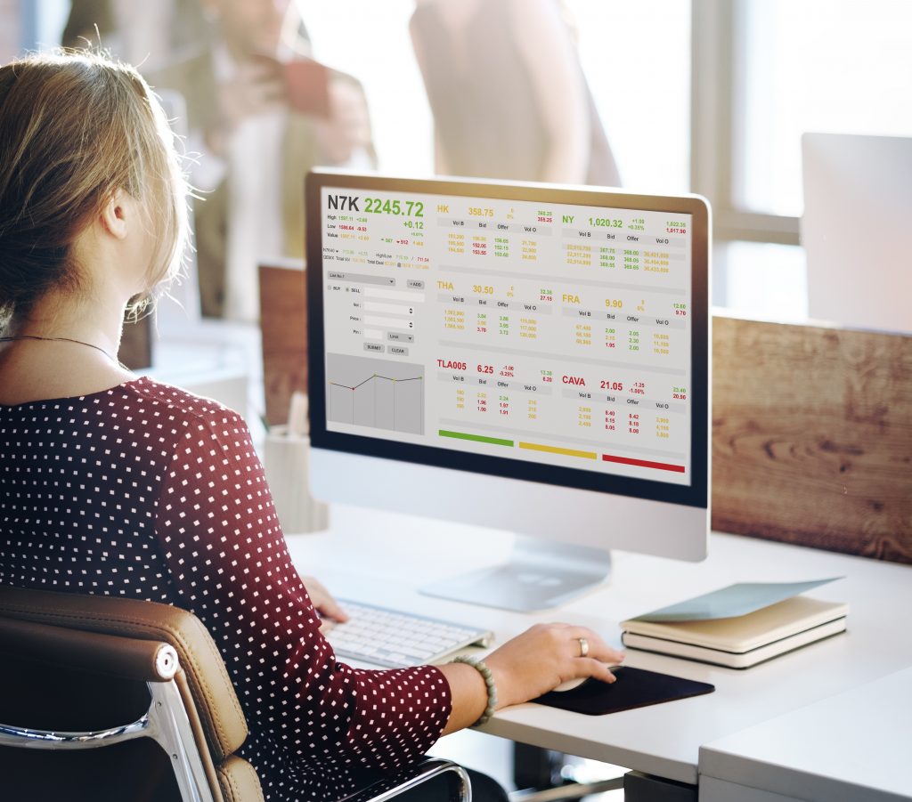 stock exchange trading forex finance graphic concept