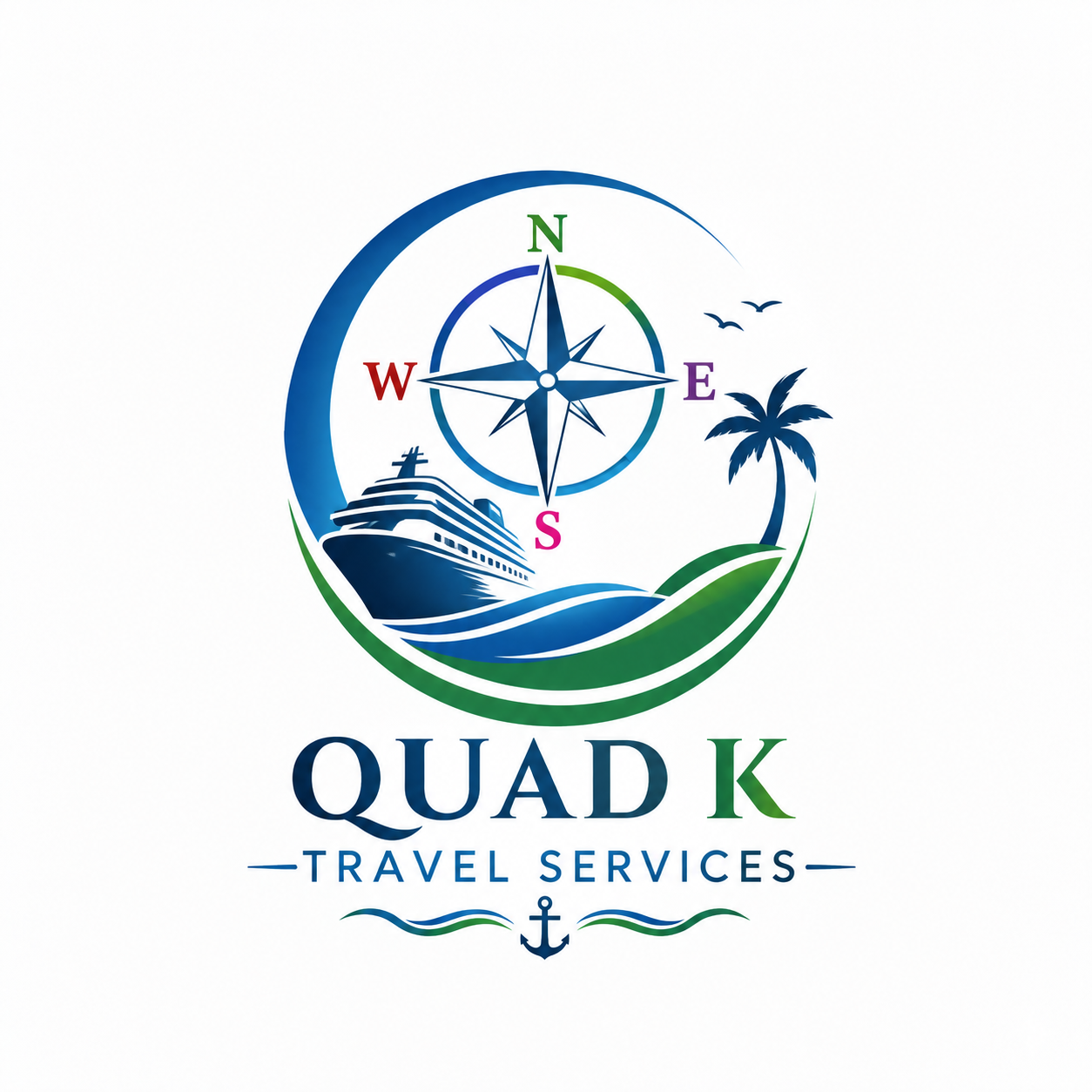 quad k travel services new logo